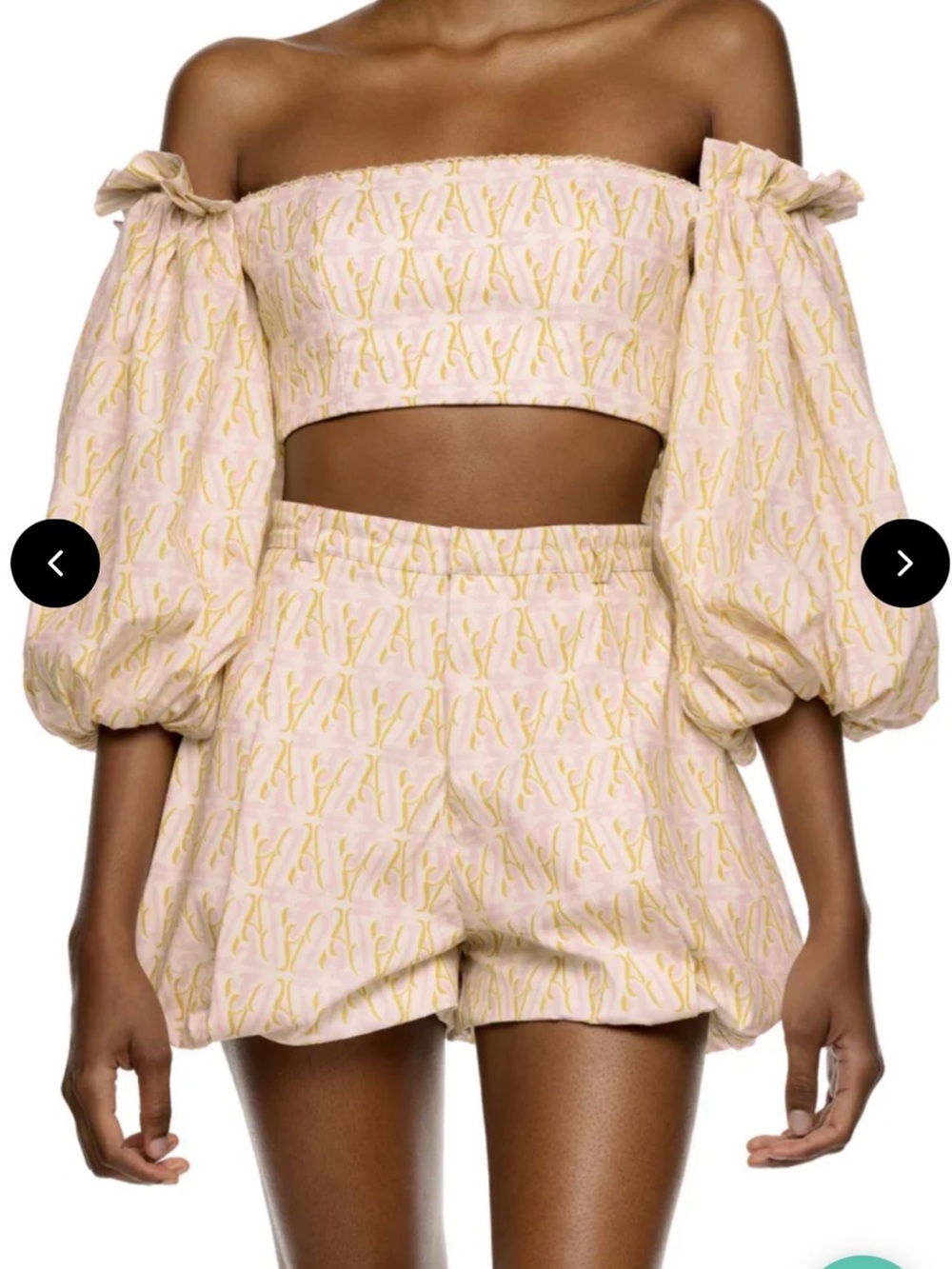 Agua Benedita Sleeve Cotton Blend Shorts